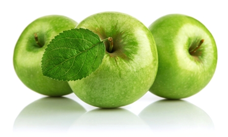 зеленые яблоки декорация