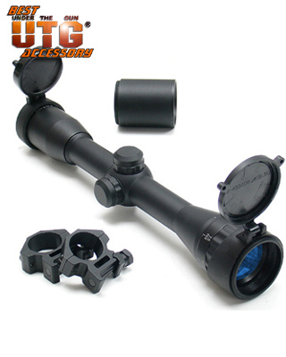   LEAPERS () SCP-432AOMDTS Master Sniper 4X32 Full Size A.O. Range Estimating Mil-Dot Scope.