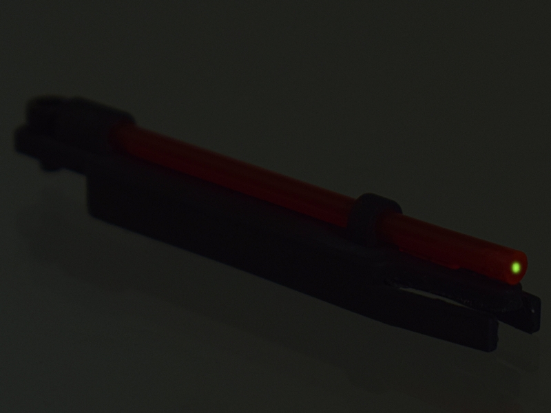 Мушка оптоволоконная+тритиевая 2в1 для дневной + ночной охоты RGL для ИЖ-27, МР-153, 155, 156, ТОЗ-34 и прочих с прицельной планкой шириной 6-8мм Красная
