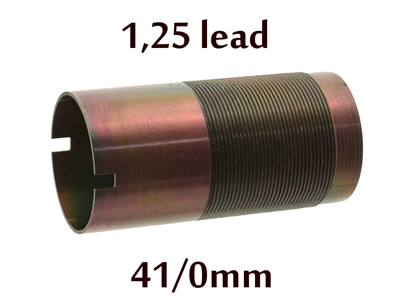 Дульная насадка (чок) 12 калибра из легированной стали на МР (ИЖ) 155, 153, 27 длина 41/0мм, сужение 1,25 lead - усиленный чок (XF) (13405)