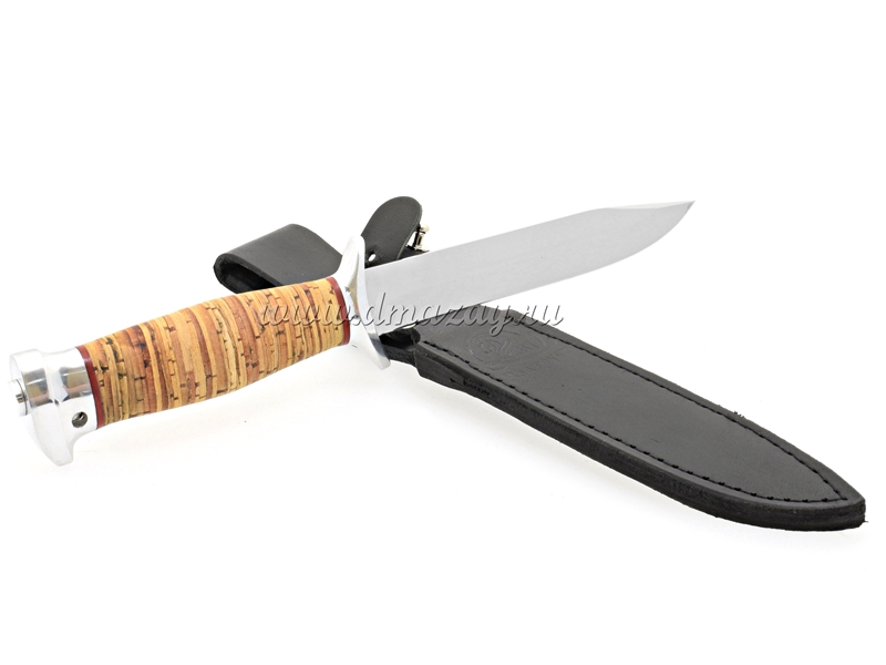 Нож Разведчик РР249 с рукояткой из бересты