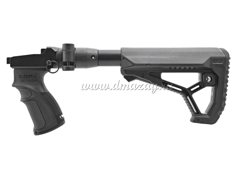 Снайперский складной телескопический приклад GL-CORE Fab-Defense на СВД (Тигр) M4 CSVD