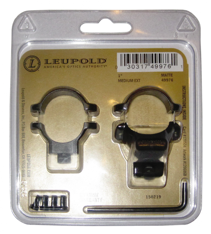 кольца Leupold для быстросъемного кронштейна 26 мм с выносом, средние, арт. 49976