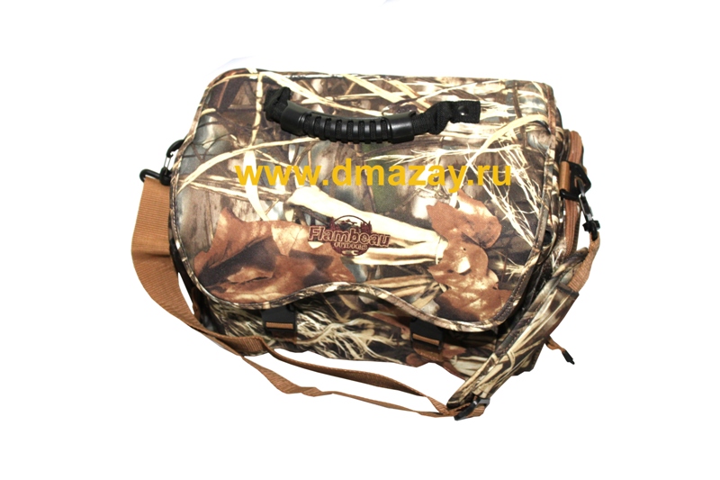 Охотничья наплечная плавающая сумка Flembeau Outdors Флембау 6005MX-1 MAX-4 HD камуфлированная осенний лес, камыш, стерня