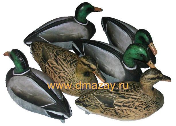 Чучела кряквы подсадные плавающие складные с DVD Cherokee Sports (Чероки Спортс) 6 PACK INFLATABLE Mallard MF 970