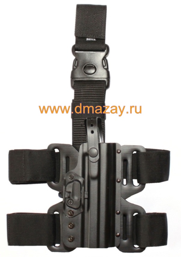 Профессиональная жесткая тактическая кобура для пистолетов GLOCK 17, Steyr GB, Walther P-99 и их страйбольных, газовых и пневматических аналогов DASTA (ДАСТА) 740 PHDLB 16/ TZ