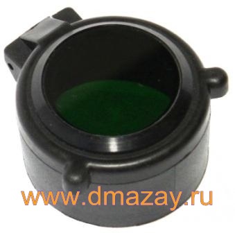 Зеленый фильтр (светофильтр) для подствольных тактических фонарей ЭСТ ЗФ