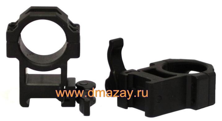    (, )  (Leapers) RQ2W3224    /  30    Max Strength LE Grade Quick Detach Picatinny Rings: 2PCs, 30mm Diam, Hi Profile