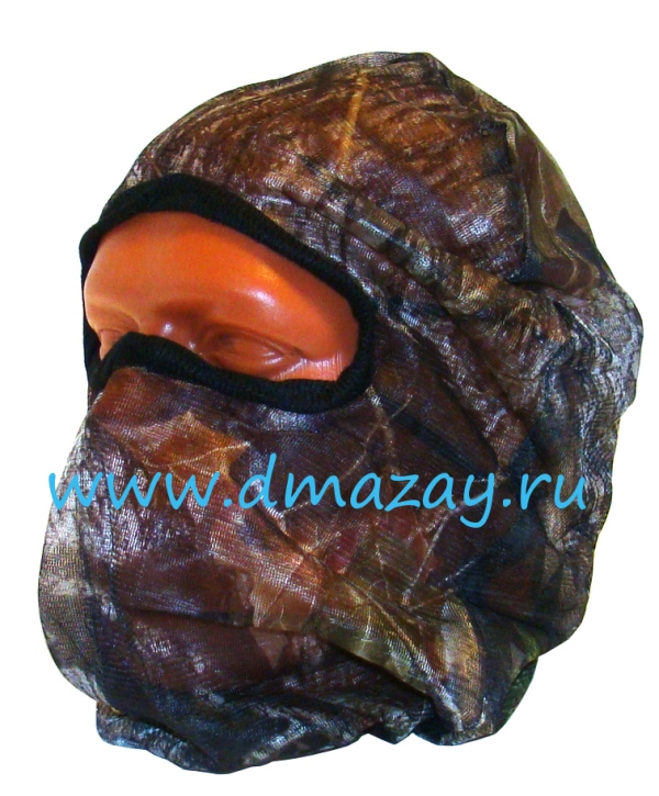 Шлем-маска для лица MOSSY OAK Break-Up сетчатая, тёмный лес MO-CH-BU