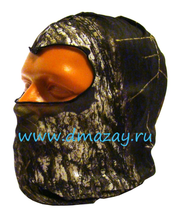Шлем-маска для лица MOSSY OAK Break-Up тканевая, тёмный лес MO-SCH-BU