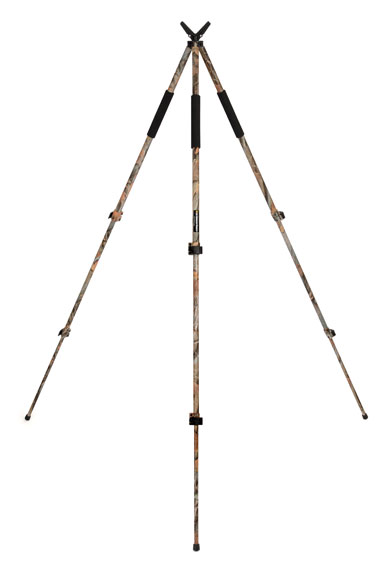 Опора камуфлированная телескопическая тренога для оружия (сошка, трость, упор) тройная ULTREC ENGINEERED PRODUCTS QCT-SC Quick-ChangeTM Tripod Shooting Sticks - Tripod Standart Length Camo Finish 