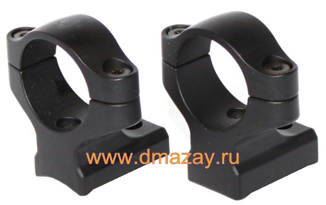 Кольца средние REMINGTON Z-2 для оптики 25,4 мм на карабин Remington model 700, черные, арт.19425