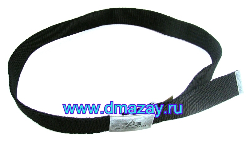 Ремень брючный (поясной) Alpha Heavy Duty belt black (черный), длина 110 см из полипропилена