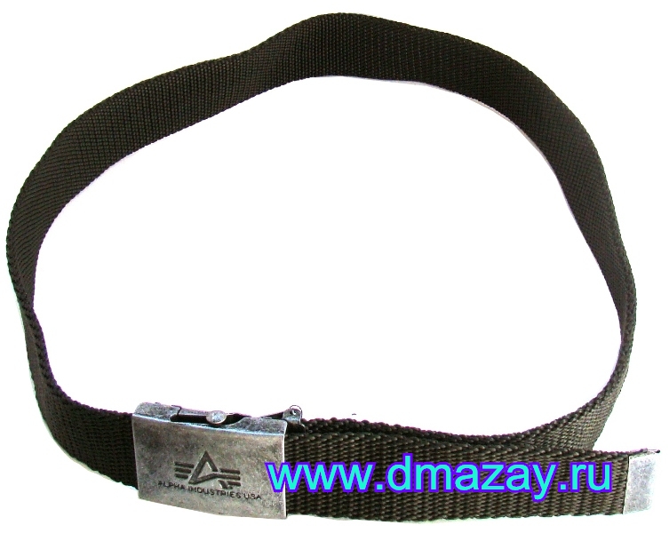 Ремень брючный (поясной) Alpha Heavy Duty belt Oluve (Оливковый), длина 110 см из полипропилена
