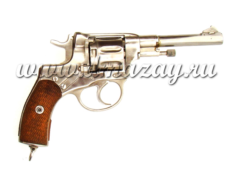 Револьвер сигнальный СО НАГАН - 01 калибра 5,6 мм под капсюль Жевело серебристого цвета