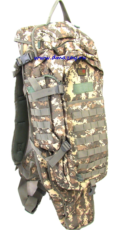 Тактический рюкзак со встроенным чехлом для переноски оружия  длиной до 115 см -SIVI- (Сиви) 7020, непромокаемый, с поясной поддержкой, цвет Полынь