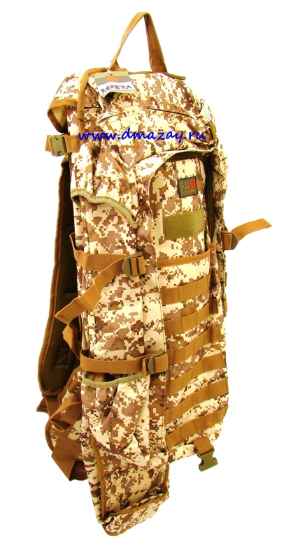 Тактический рюкзак со встроенным чехлом для переноски оружия длиной до 115 см  -SIVI- (Сиви) 7020, непромокаемый, с поясной поддержкой, цвет Пустыня