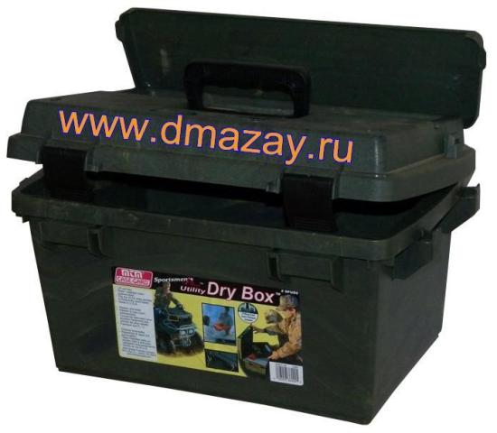 Ящик пластиковый водозащищенный MTM (МТМ) Dry Boxes - Sportsmen's Plus Utility Dry Boxes SPUD6 09 Wild Camo для охотников рыбаков любителей водного спорта и туристов  камуфлированный