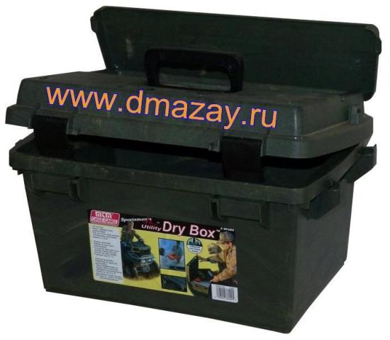 Ящик пластиковый водозащищенный MTM (МТМ) Dry Boxes - Sportsmen's Plus Utility Dry Boxes SPUD6 09 Wild Camo для охотников рыбаков любителей водного спорта и туристов камуфлированный