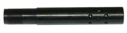 Насадка дульная удлиняющая (насадок, удлинитель ствола) с газовым компенсатором внутренняя к гладкоствольным охотничьим ружьям 12 калибра ИЖ-18/ МР- 153/ МР-233 для свинцовой дроби полный чок F (1.0) длина 150/110 мм    