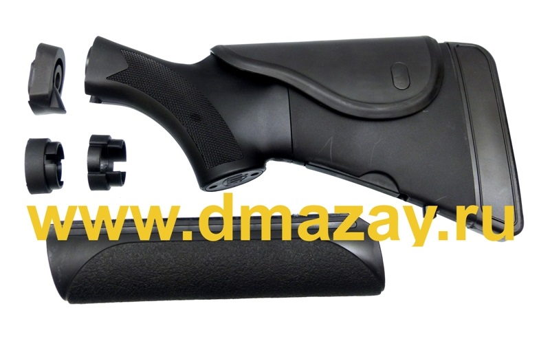 Приклад тактический раздвижной регулируемый с подвижным подщечником и цевьем Winchester SXP 12 12 GA Akita Advanced Technology International (ATI) A.1.10.1175 пластик цвет черный