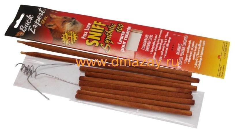 Приманка на лису дымящиеся палочки SNIFF с запахом самки Buck Expert (БАК ЭКСПЕРТ) 08S Fox Concentrated Smoking Sticks 