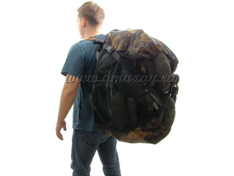 Мешок-рюкзак (баул, сумка) для переноски подсадных корпусных и полукорпусных чучел гусей и уток ЕГЕРЬХОВ 131003