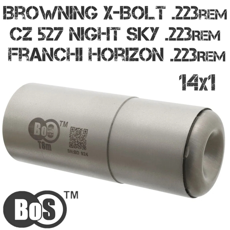  (,   ) BoS T8m  Winchester XPR NS SM, CZ 527 Night Sky, Franchi Horizon, Browning X-Bolt, 223Rem,  M14X1R