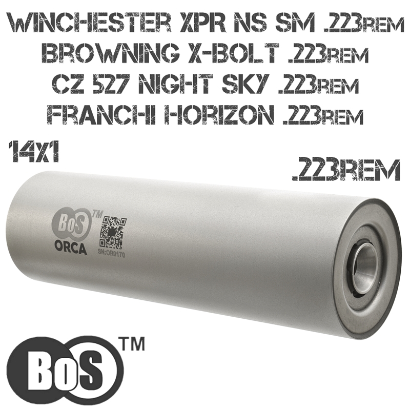  (,   ) BoS ORCA  Winchester XPR NS SM, CZ 527 Night Sky, Franchi Horizon, Browning X-Bolt, 223Rem,  M14X1R