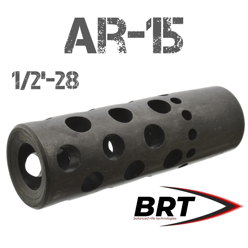  Dual Brake ( )  AR-15, Colt M4, SR1 223Rem (-151), BRT ()  1/2"-28 UNEF