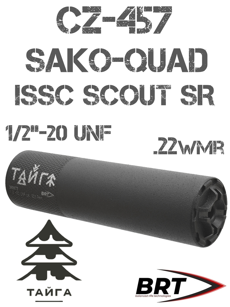    () BRT ()  CZ 457, Sako Quad, ISSC Scout SR  22wmr, BRT () 1/2"-20 UNF