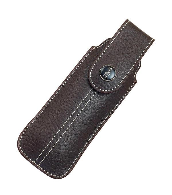 Чехол закрытый для складного ножа длиной до 12,5 см Opinel Опинель Chic Brown Leather 001547