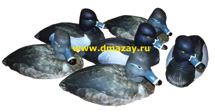 Чучела подсадные плавающие складные ЧЕРНЕТЬ Cherokee Sports (Чероки Спортс) MF 995b Ring-Neck Duck 6 штук (набор)