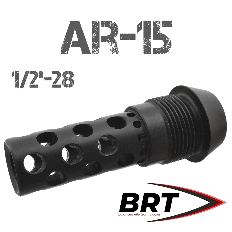  Dual Brake  AR-15, Colt M4, SR1 223Rem (-151)       BRT (),  1/2"-28 UNEF