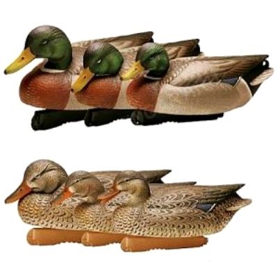      (  )   Fa Brand ( ) Gunners HD Mallard Duck Floating Decoys 474270  6 