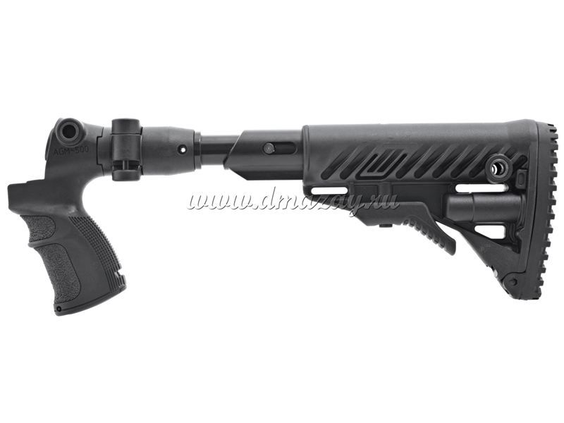 Складной телескопический приклад с амортизатором (буфером) отдачи Fab Defense AGMF 500 FK SB для Mossberg 500