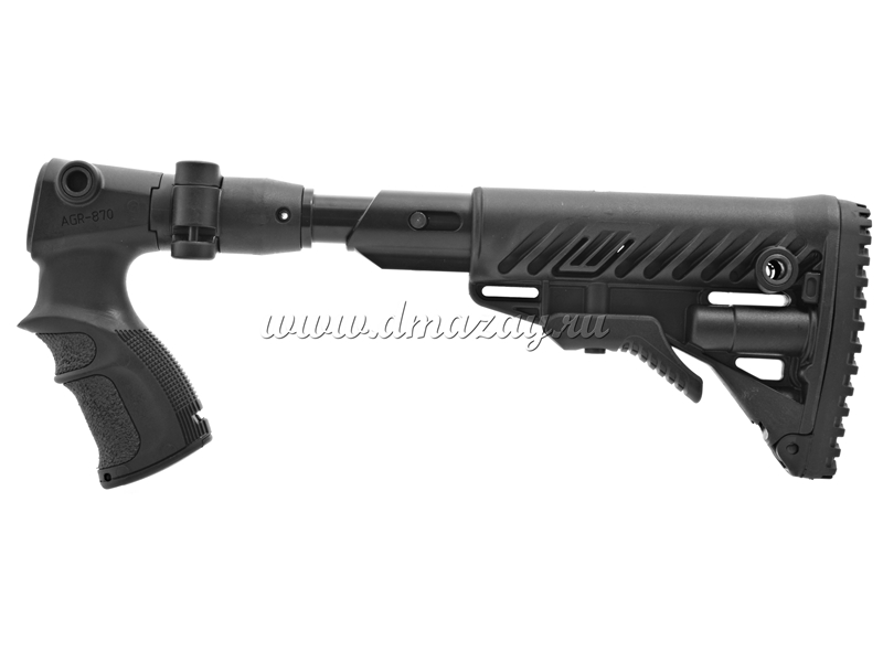 Складной телескопический приклад с амортизатором (буфером) отдачи Fab Defense AGRF 870 FK SB для Remington 870