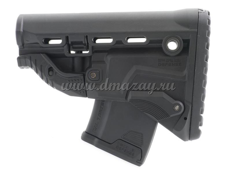 Приклад телескопический SURVIVAL GK-MAG Fab-Defense в комплекте с магазином на 10 патронов 7.62х39 Вепрь-КМ (ВПО-136), АК47, АКМ, РПК и пр.