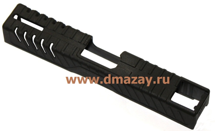 Полимерная накладка (чехол, насадка) на затворную раму для пистолетов GLOCK (ГЛОК) 19, 23, 25, 32, 38 Compact FAB Defense (Фаб Дефенс) Tactic Skin 19 цвет черный    