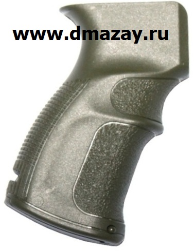 Пистолетная эргономическая рукоятка на автоматы АК-47, AK-74 и Galil (Галиль), охотничьи карабины Сайга и Вепрь FAB Defense (Фаб Дефенс) AG-47 пластиковая серо-зеленого цвета