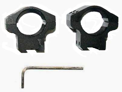Крепления (кольца) для оптики средние GAMO TS-250 Mountura/ Mount Baja/Low 1"