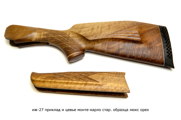 ИЖ-27 (приклад+цевьё) "Монте-Карло" стар.образца люкс орех