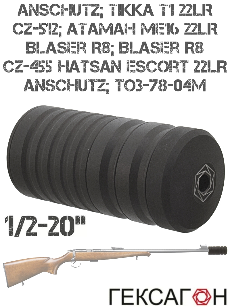 ��� ��������� ���� (�����, ���������, ����) Anschutz, Tikka T1 22lr, CZ-512, ������ ��16, Blaser R8, CZ-455, Hatsan Escort 22lr, ��������, ������ 1/2"-20 UNF