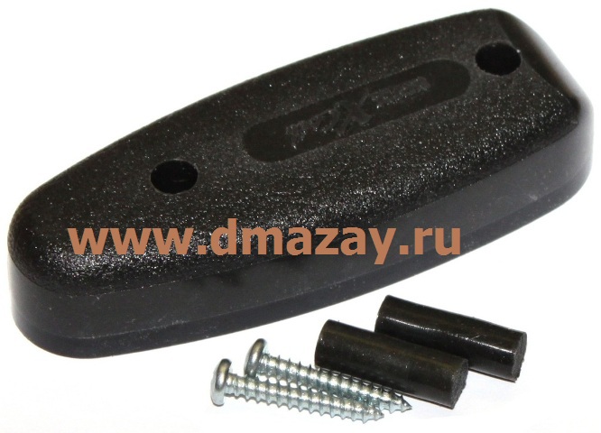 Амортизатор гелиевый (затыльник, тыльник) для приклада спортивный нерегулируемый прямой толщина 25 мм HI VIZ Xcoil XCS1002 размер M средний черный