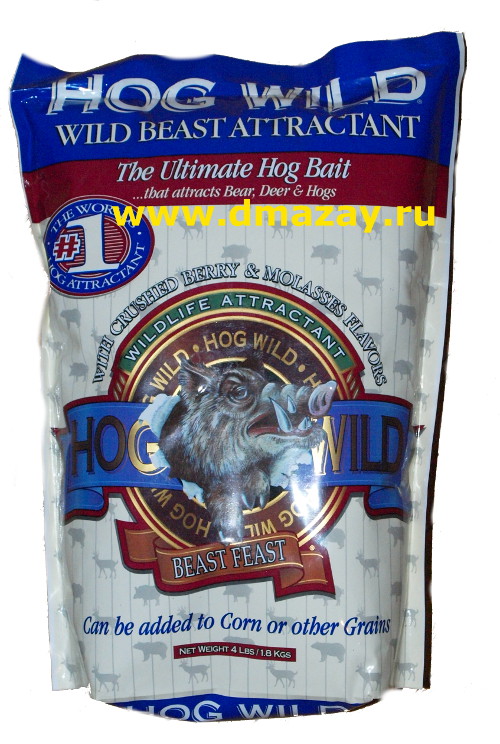 Сухая смесь-приманка на кабана Hog Wild с ягодными ароматизаторами 1,8кг