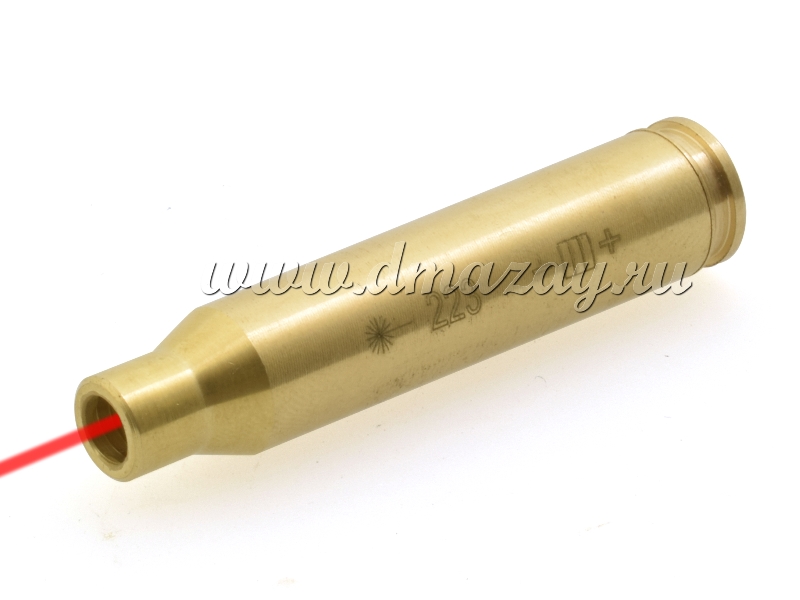 Лазерный патрон для холодной пристрелки оружия калибра .223rem (.222 REM, 6х47mm, 5.6х50 mm) Laser Bore Sighter