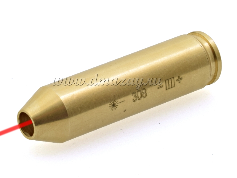 Лазерный патрон для холодной пристрелки оружия калибра .308win (7.62x51 / .243) Laser Bore Sighter