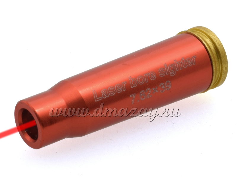Лазерный патрон для холодной пристрелки оружия калибра 7.62x39mm Laser Bore Sighter