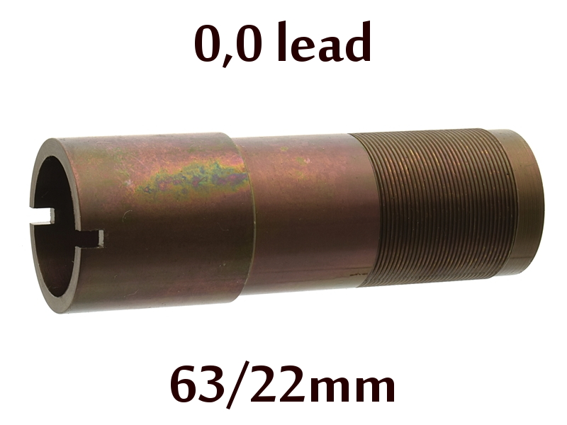 Дульная насадка (чок) 12 калибра из легированной стали на МР (ИЖ) 155, 153, 27 длина 63/22мм, сужение 0,0 lead - цилиндр (C) (13134)