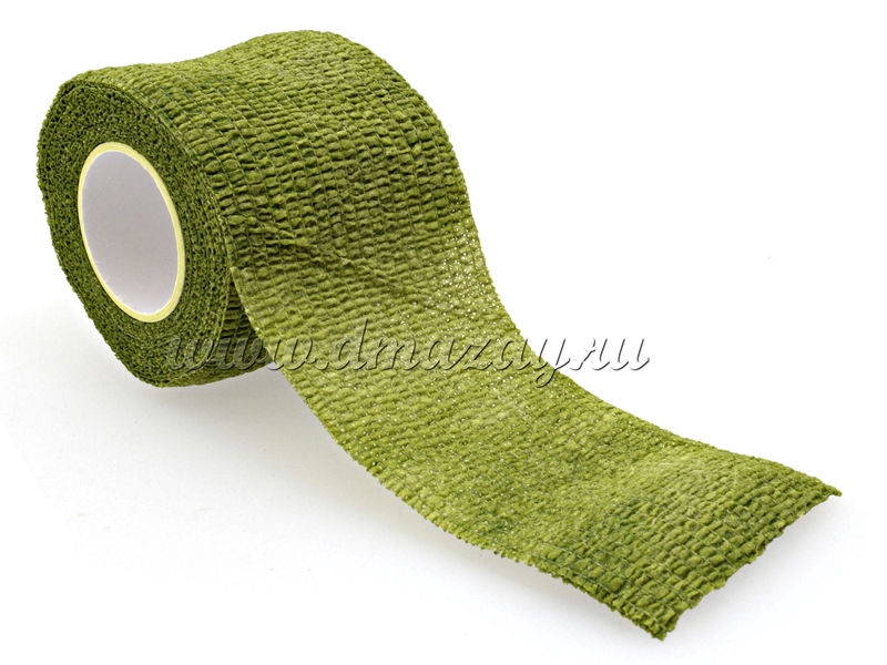 Камуфляжная (маскировочная) эластичная лента многоразового использования Chameleon Army Green